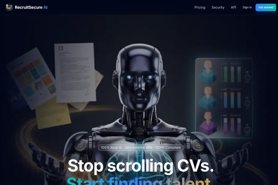 RecruitSecure AI — semantic candidate search